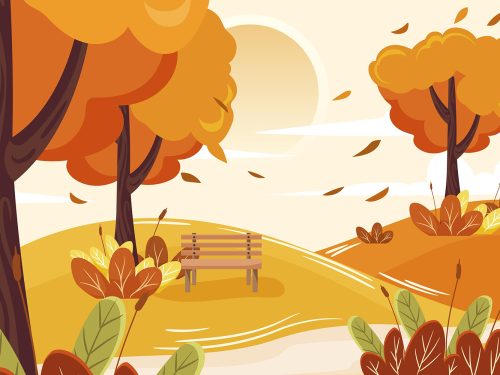Flat Autumn Illustration