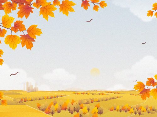Flat Autumnal Background