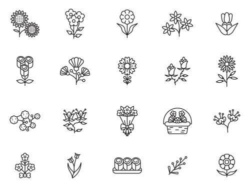 Flower Vector Icons