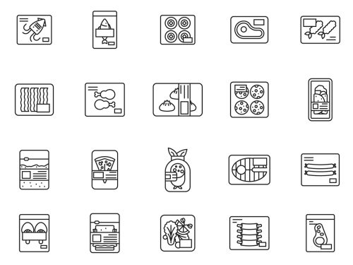 Frozen Food Icons