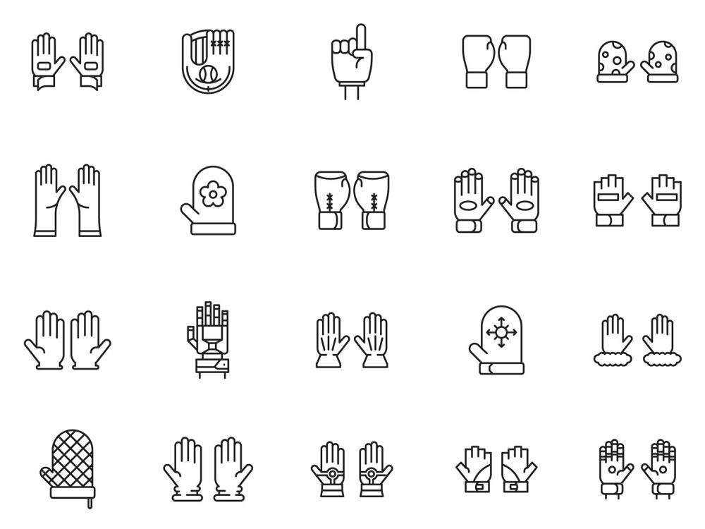 Glove Vector Icons
