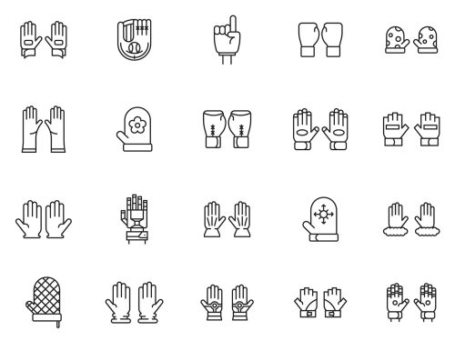 Glove Vector Icons