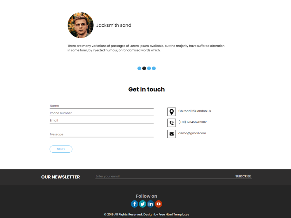 Goid Free CSS Template