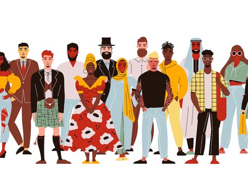 Group of Various People with Different Ethnicity Illustration