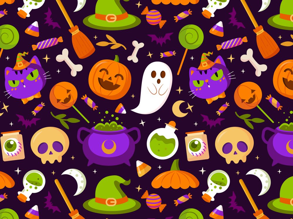 Halloween Celebration Flat Pattern