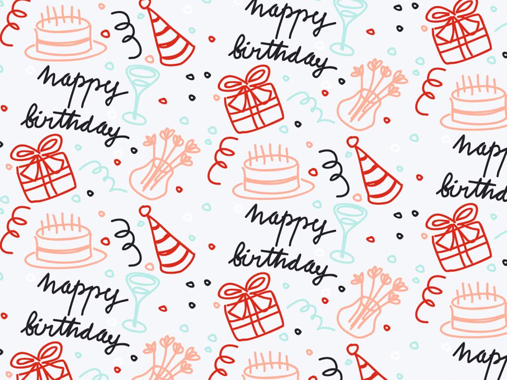 Hand Drawn Birthday Pattern