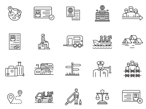 Immigrant Vector Icons