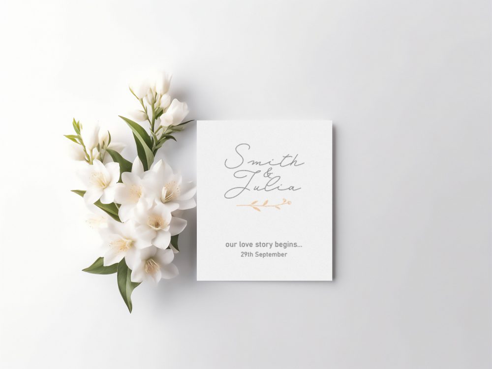 Invitation Card Free Mockup