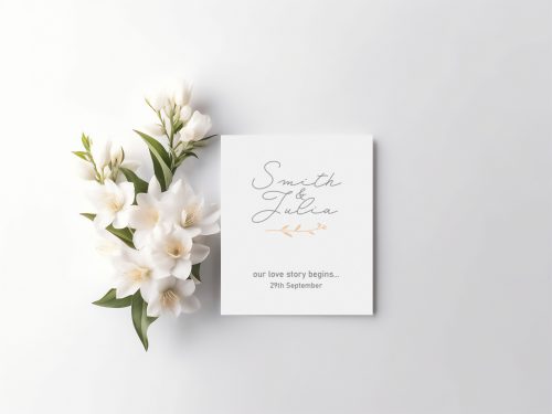 Invitation Card Free Mockup