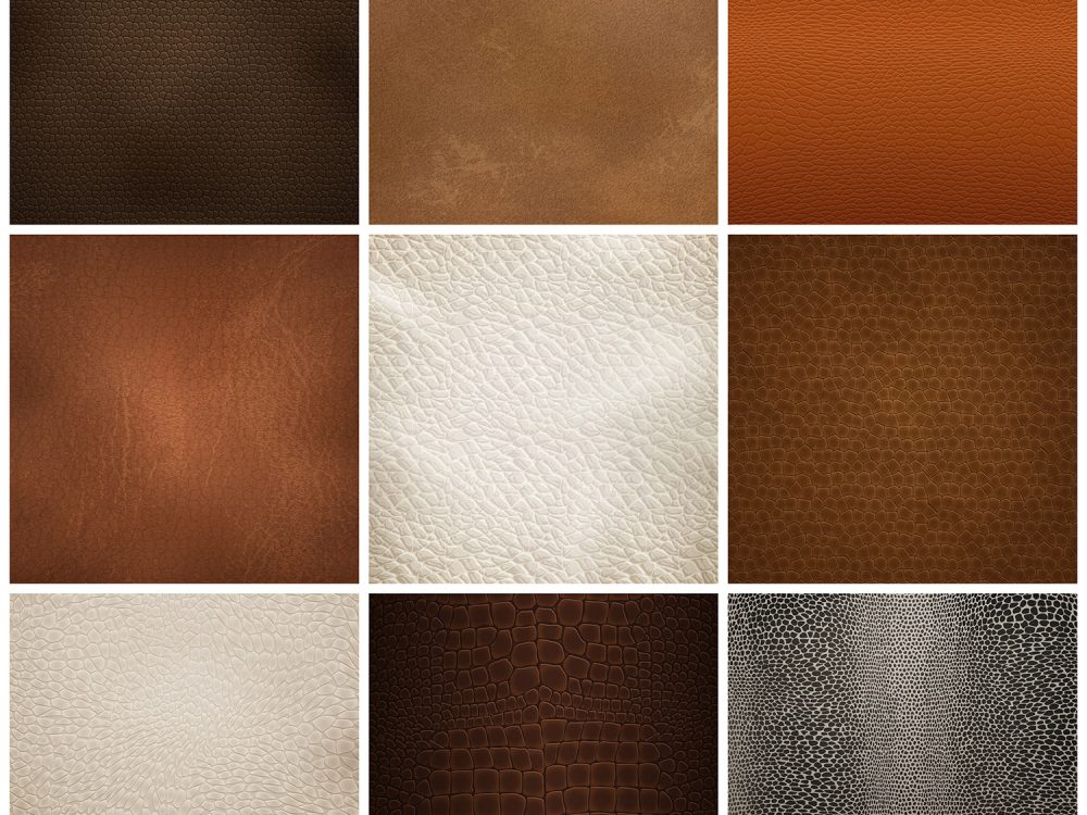 Leather Texture Samples Realistic Set