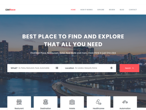 Listrace Free CSS Template