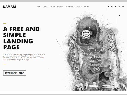 Namari Free CSS Template