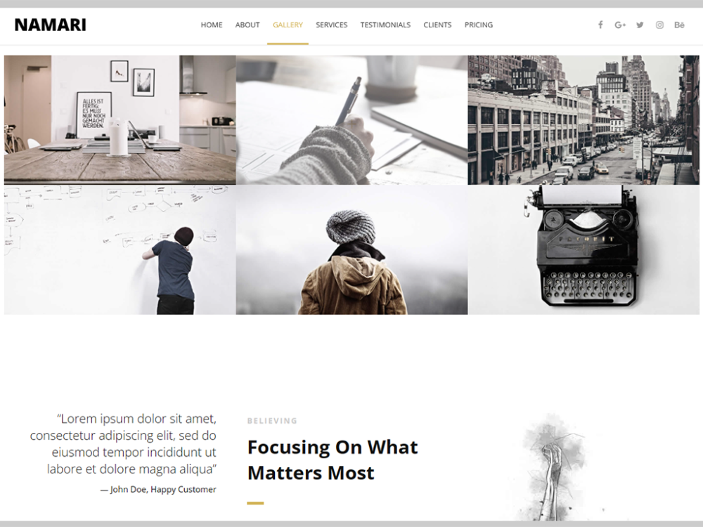 Namari Free CSS Template