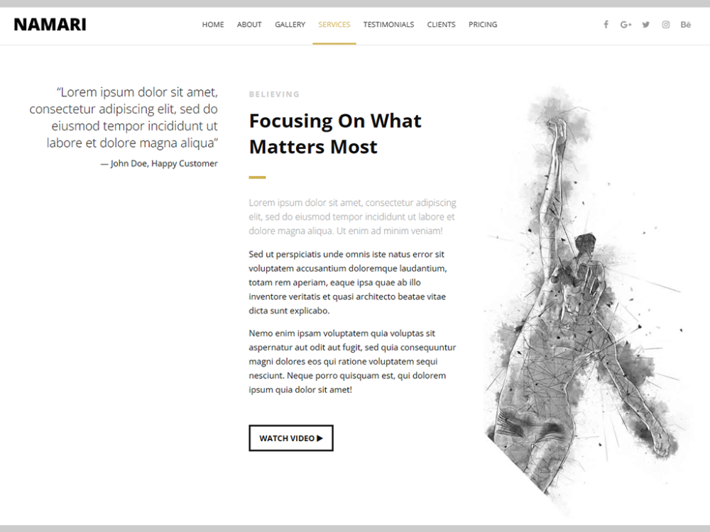 Namari Free CSS Template