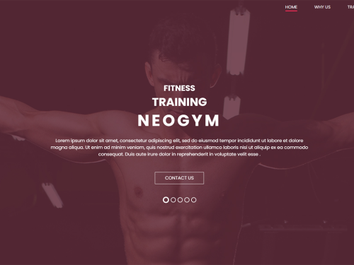 Neogym Free CSS Template