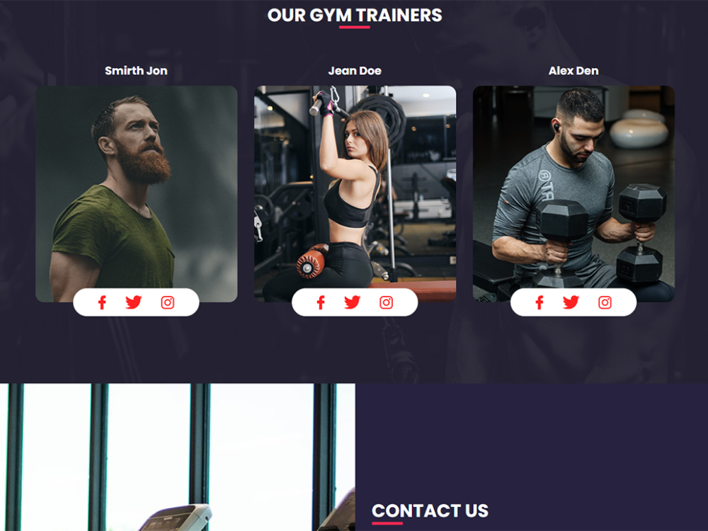 Neogym Free CSS Template