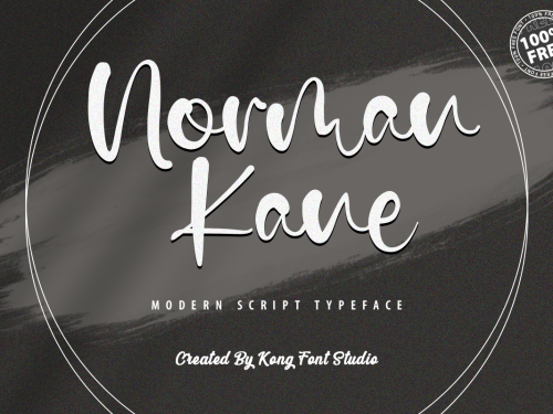 Norman Kane Free Font
