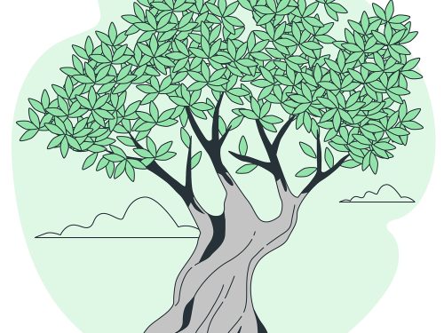 Olive Tree Concept Illustration