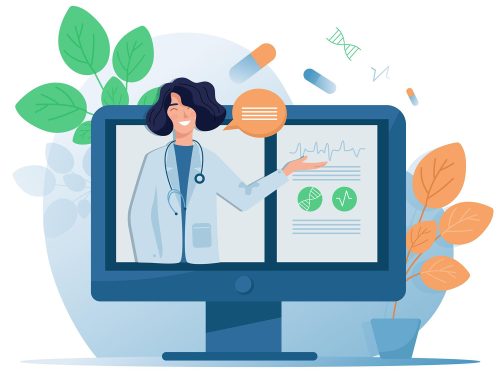 Online Doctor Concept Illustration