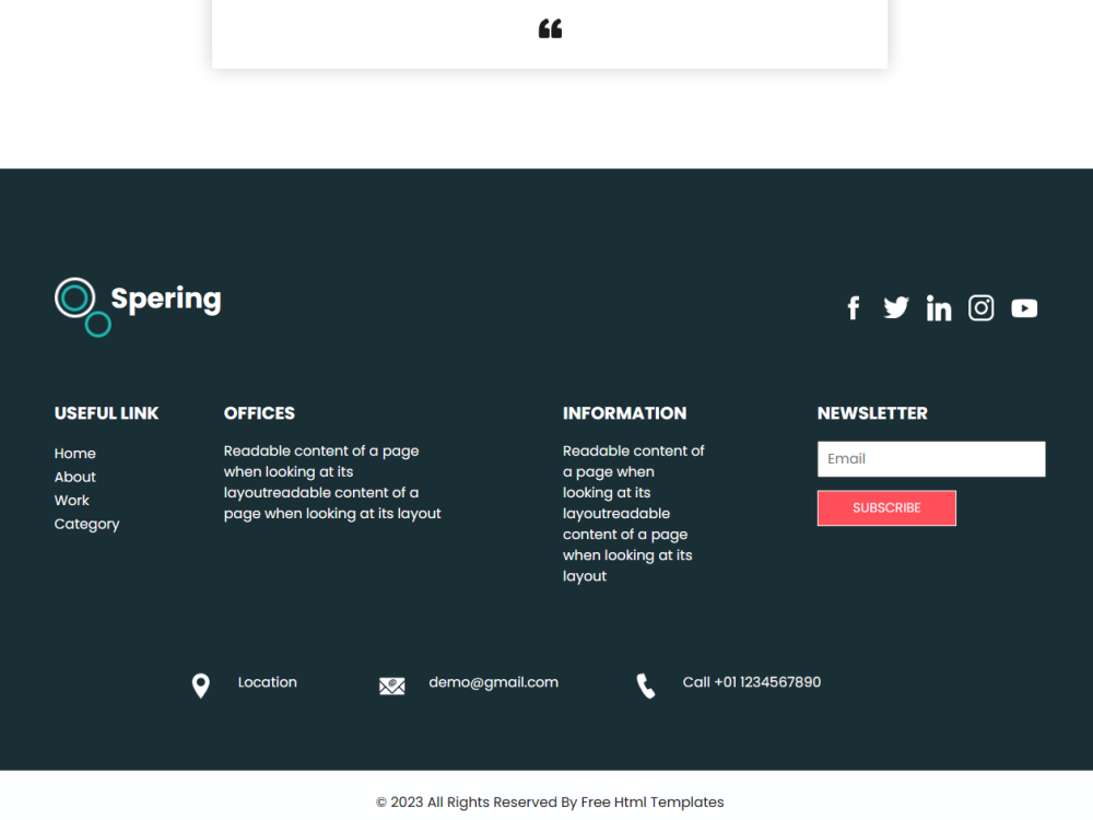 Spering Feww CSS Template