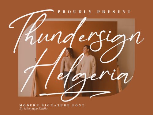 Thundersign Helgeria Free Font