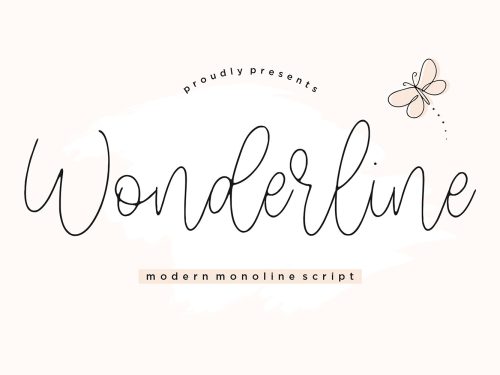 Wonderline Free Font