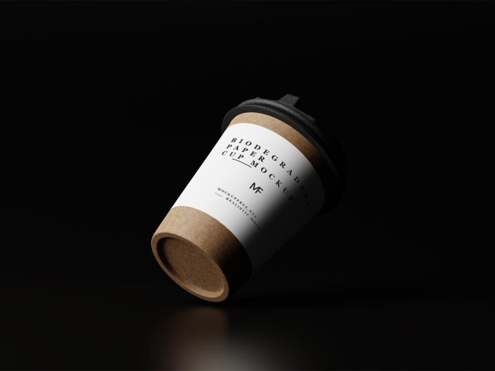 Biodegradable Paper Cup Free Mockups
