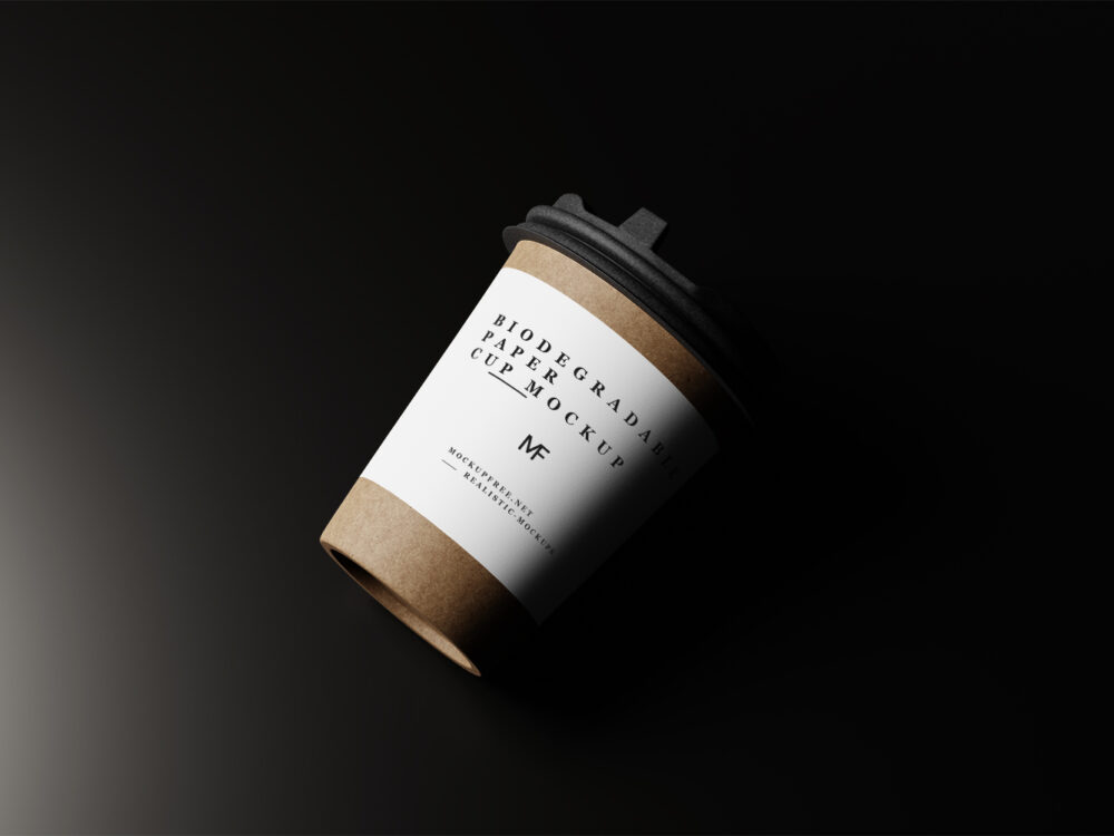 Biodegradable Paper Cup Free Mockups