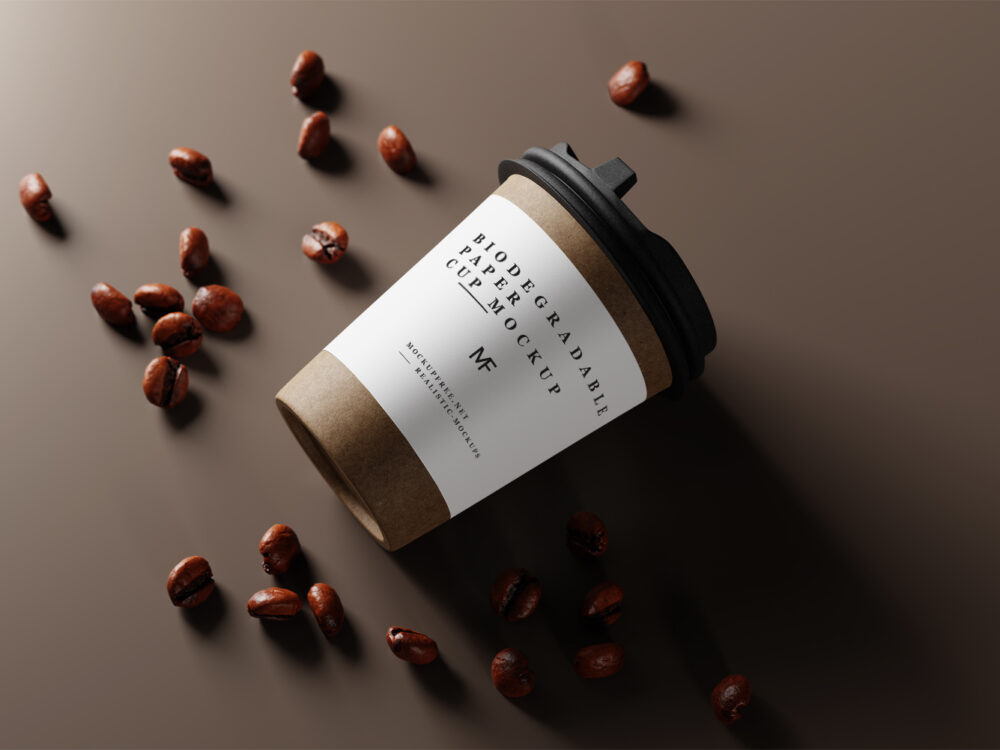 Biodegradable Paper Cup Free Mockups