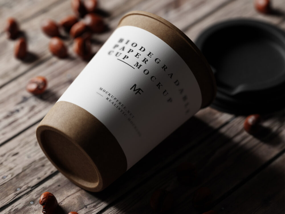 Biodegradable Paper Cup Free Mockups