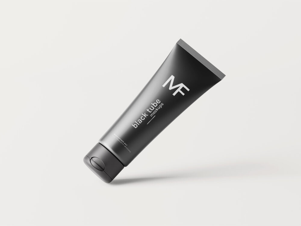 Black Cream Tube Free Mockup