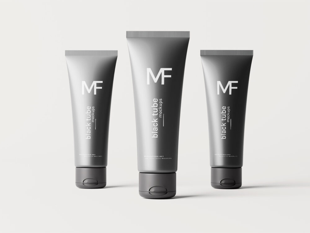 Black Cream Tube Free Mockup