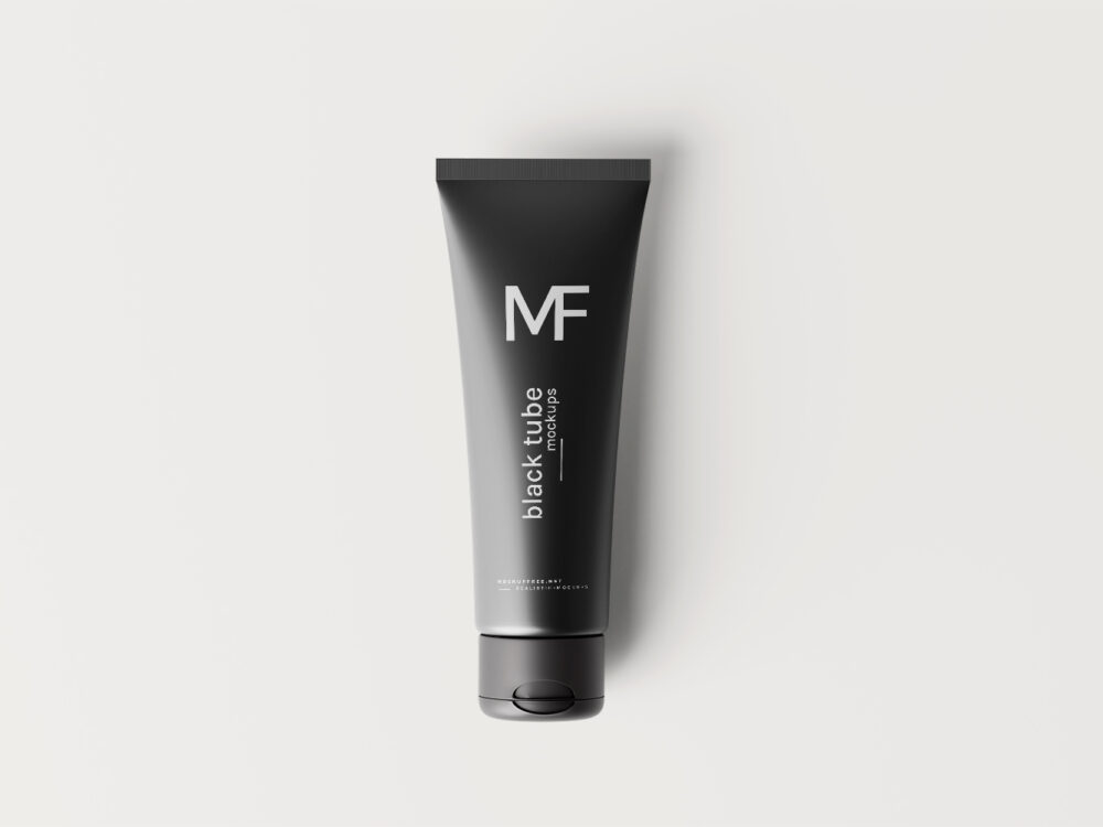Black Cream Tube Free Mockup