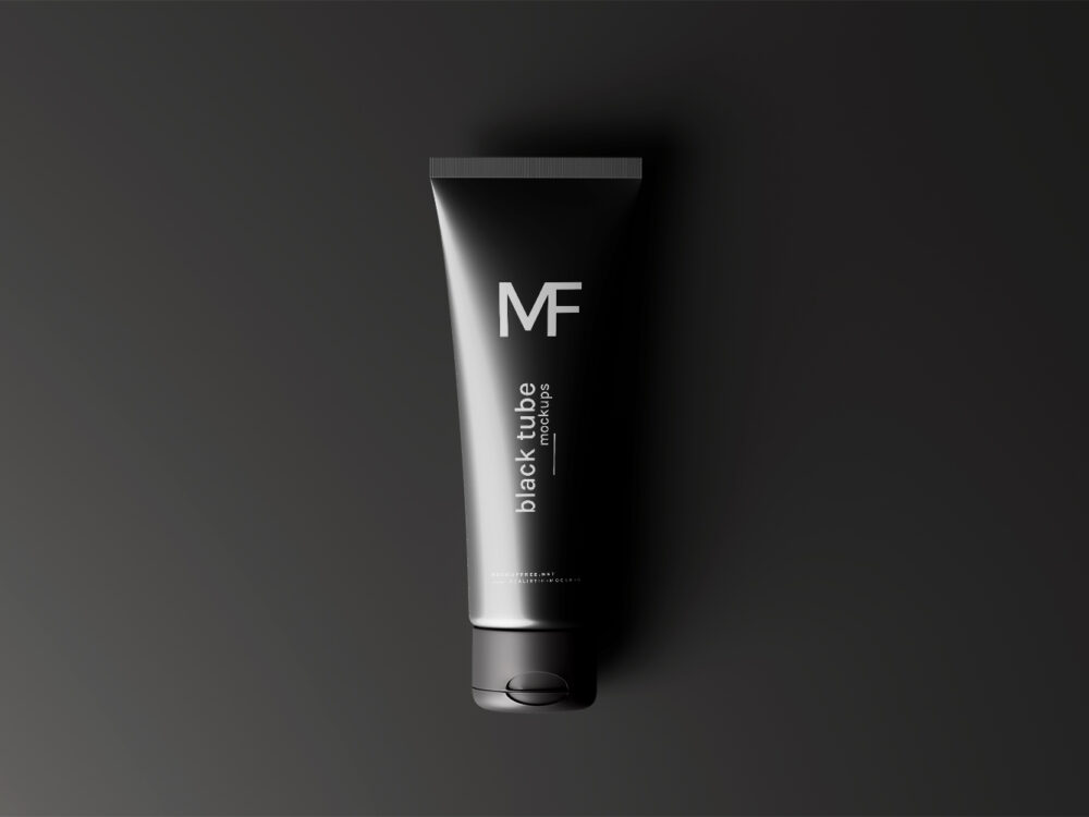 Black Cream Tube Free Mockup