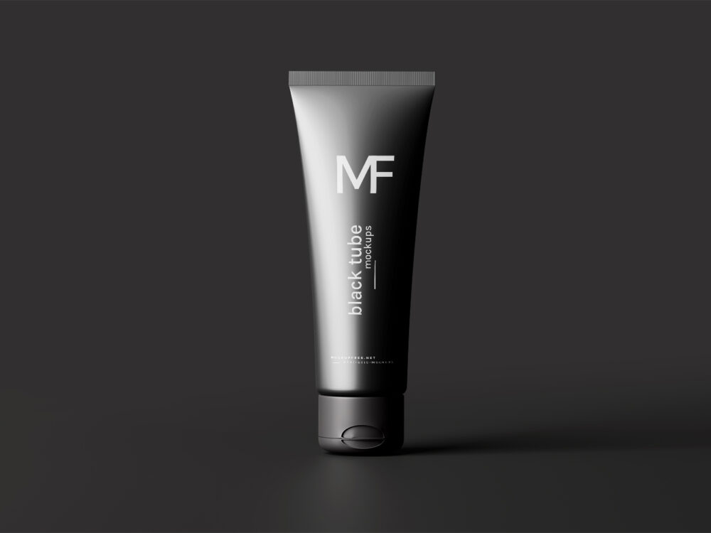 Black Cream Tube Free Mockup