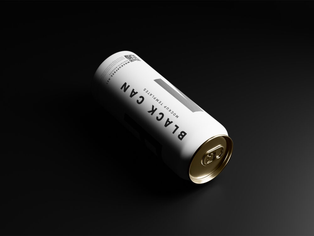Black Soda Aluminum Can Free Mockup Collection