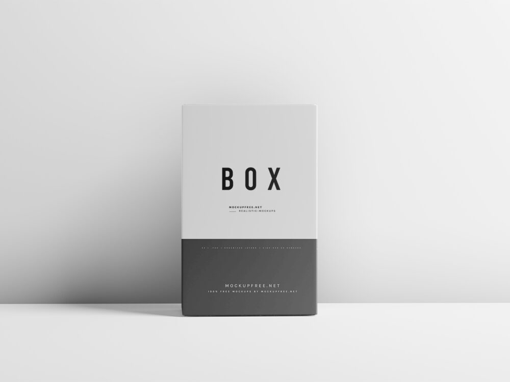 Cardboard Packaging Box Free Mockups
