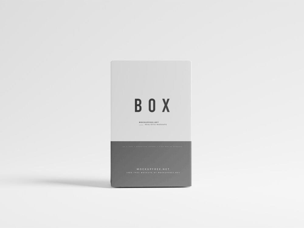 Cardboard Packaging Box Free Mockups