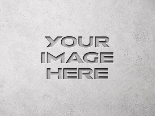 Concrete Wall Logo Free Mockup