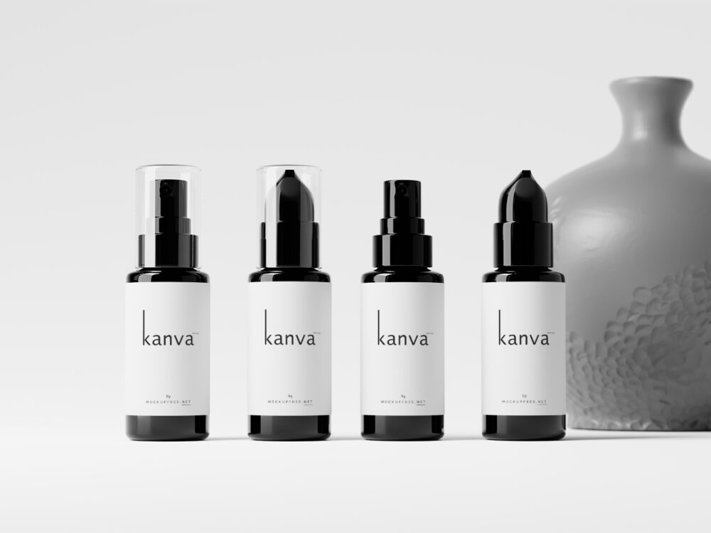 Cosmetic Bottle Free Mockup Set