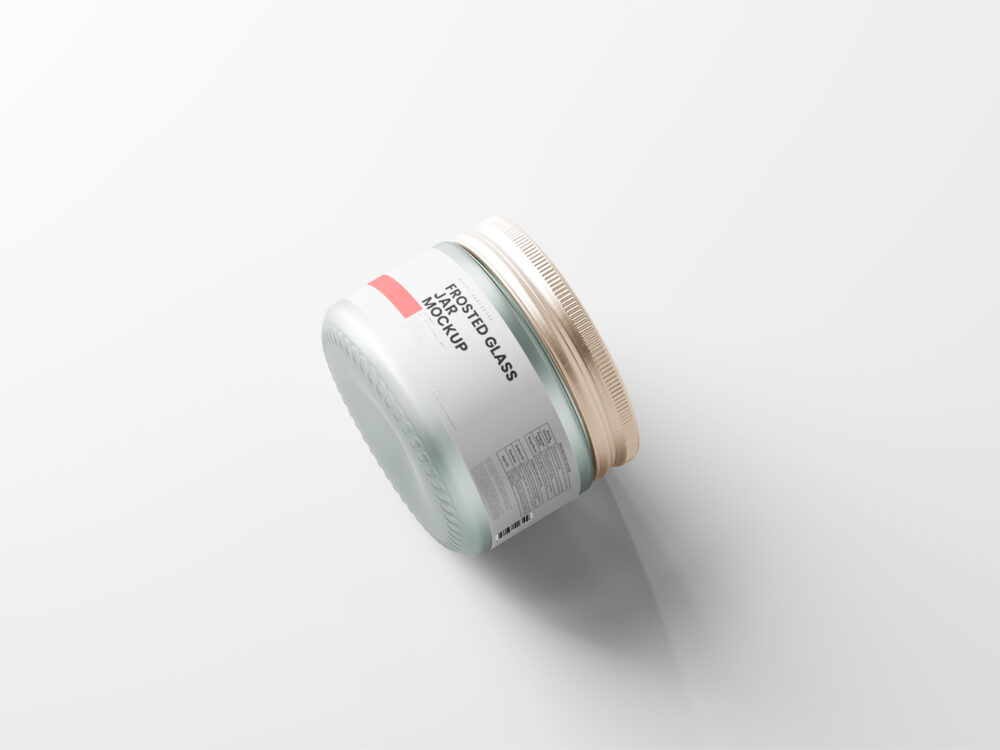 Frosted Glass Jar Free Mockup