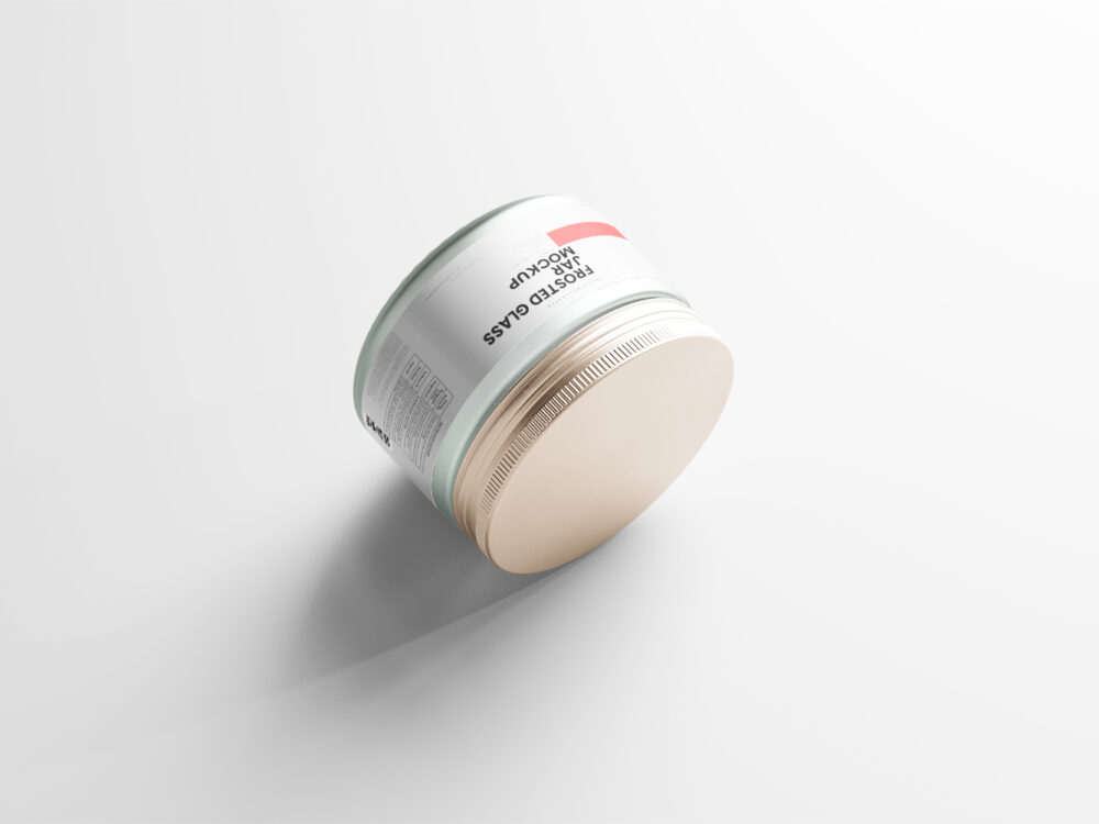 Frosted Glass Jar Free Mockup