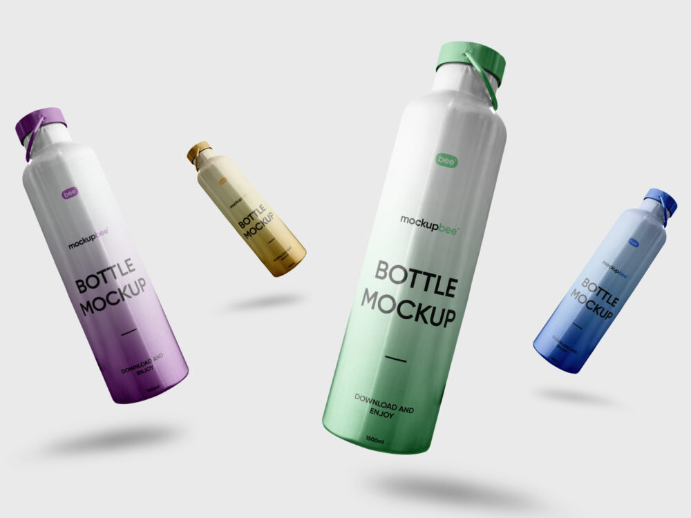 Metal Bottle Free Mockup