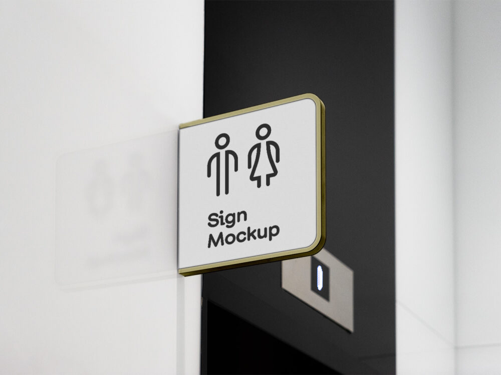 Modern Sign Free Mockup