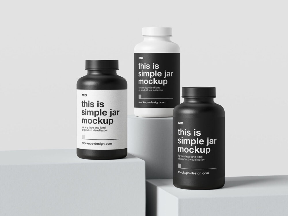 Plastic Bottles Free Mockup