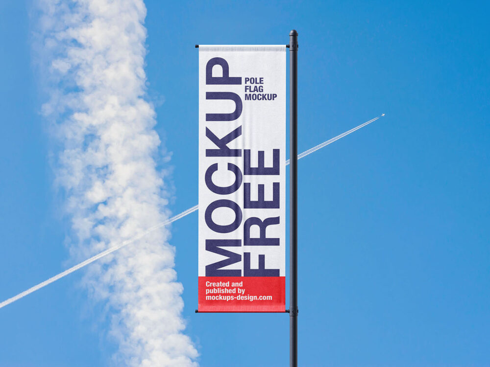 Pole Banner Free Mockup