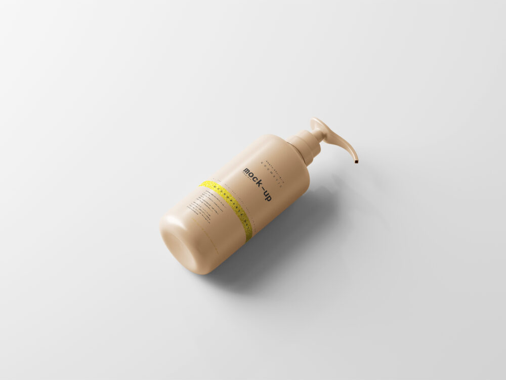 Pump Dispenser Bottle Free Mockup