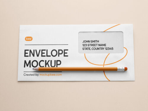 Rectangle Envelope Free Mockup