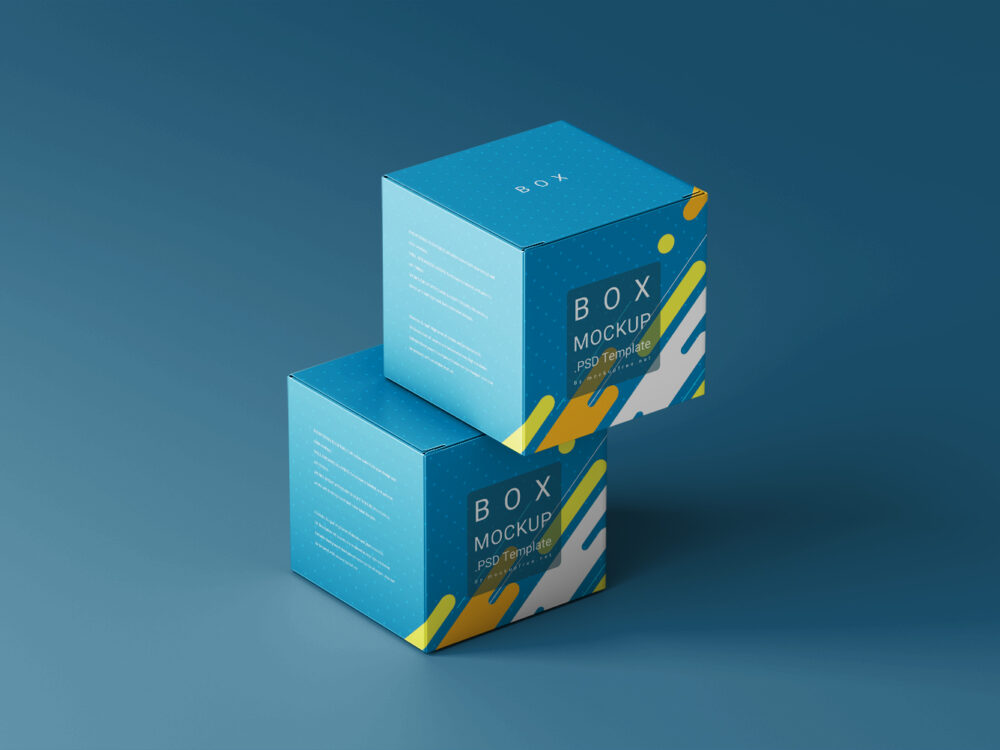 Square Box Free Mockup