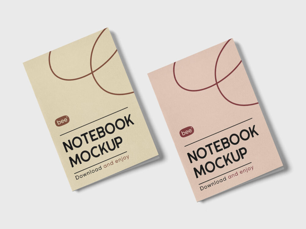 Thin Notebook Free Mockup
